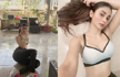 Mouni Roy’s post-dance pics raises the mercury as she flaunts her washboard abs!